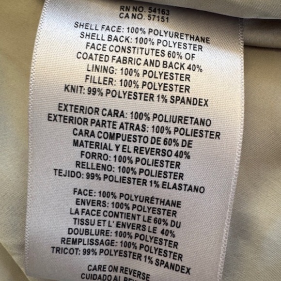 Levis Water Resistant Faux Leather Puffer Jacket with Hood - Picture 5 of 6